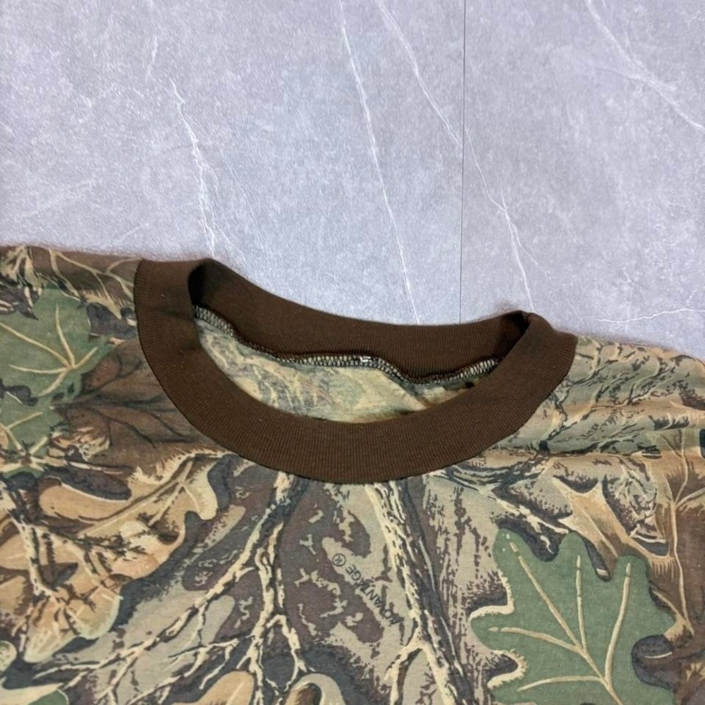 Green and brown camo long sleeve sweatshirt - Picture 3 of 5